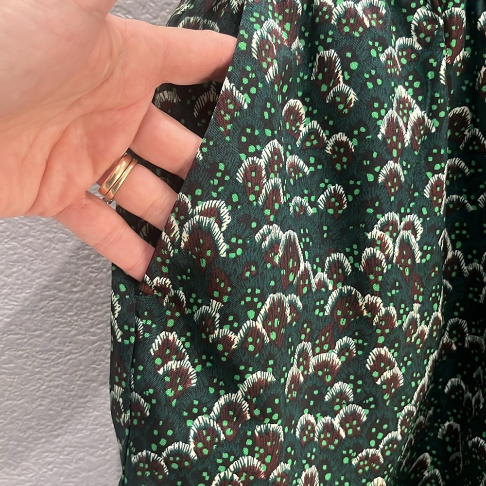Anthropologie Scotch & Soda green printed shorts size medium - Picture 3 of 6